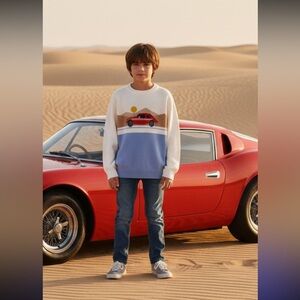 NWT- Janie and Jack Race Car Sweater